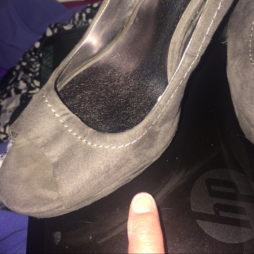 Candies faux fur pumps